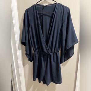Charlotte Russe Navy blue Romper